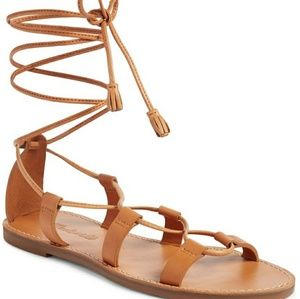 NWT Madewell Boardwalk lace up gladiator sandal